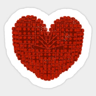 Lego Heart Sticker